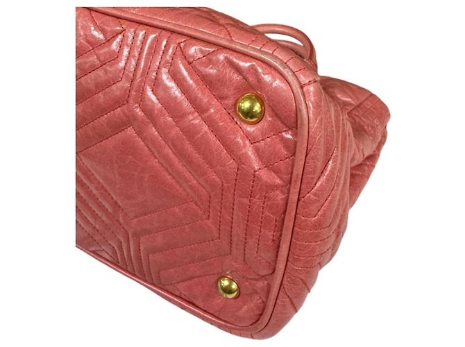 Borsa a tracolla Miu Miu in pelle rosa - vista 8
