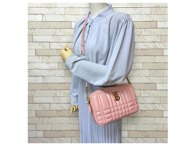 Borsa Camera Burberry Small Laura Rosa - vista 2