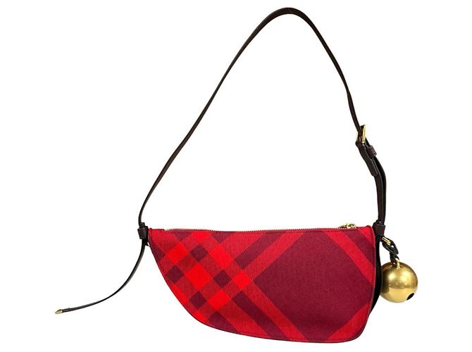 Burberry Shield Sling Mini Schultertasche Rot - Ansicht 3