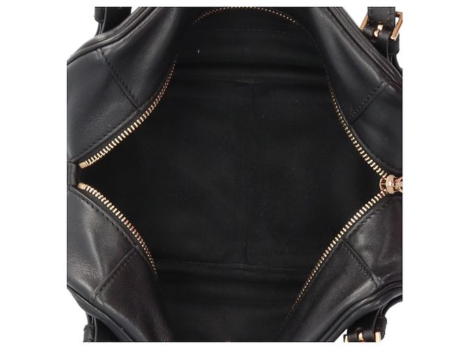 Sac Bowling Versace Tag en Nappa Noir - vue 7