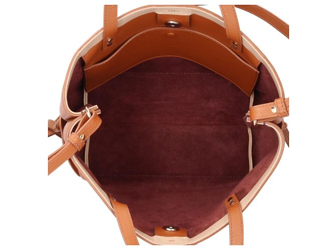 Chloé Chloe Sense Small East-West Tote Shoulder Bag Marrone - vista 7