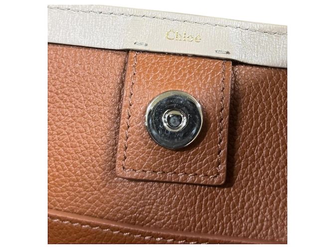 Chloé Chloe Sense Small East-West Tote Shoulder Bag Marrone - vista 9