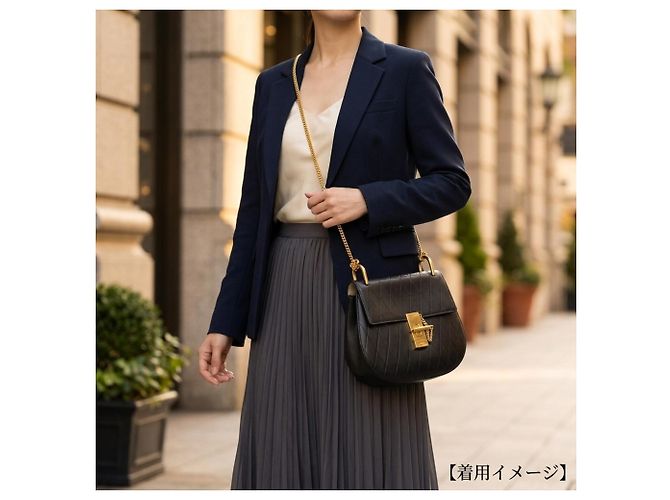 Bolsa de Ombro Chloé Drew Preto - vista 14