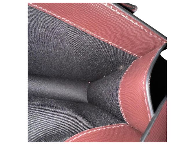 Borsa Trunk Marni a Spalla in Vitello Marrone Verde Blu navy - vista 10