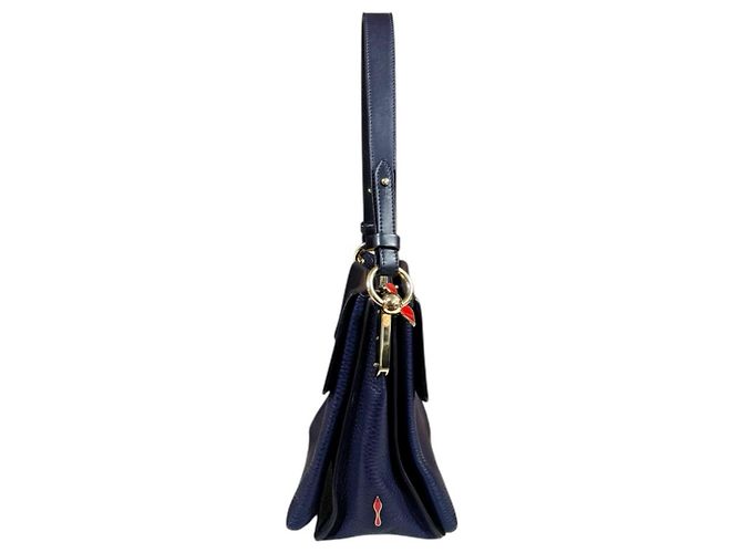 Borsa a tracolla Christian Louboutin Passage Blu navy - vista 4