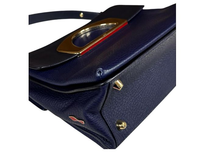 Borsa a tracolla Christian Louboutin Passage Blu navy - vista 8