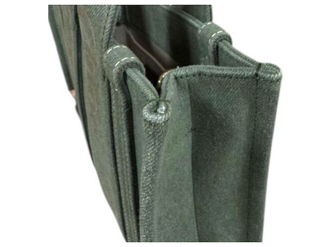 Borsa Tote Piccola Chloé Woody Shoulder Verde Cachi - vista 11