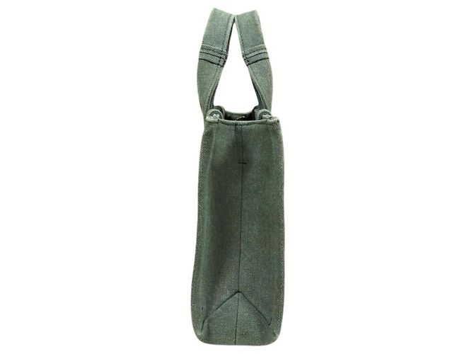 Borsa Tote Piccola Chloé Woody Shoulder Verde Cachi - vista 4