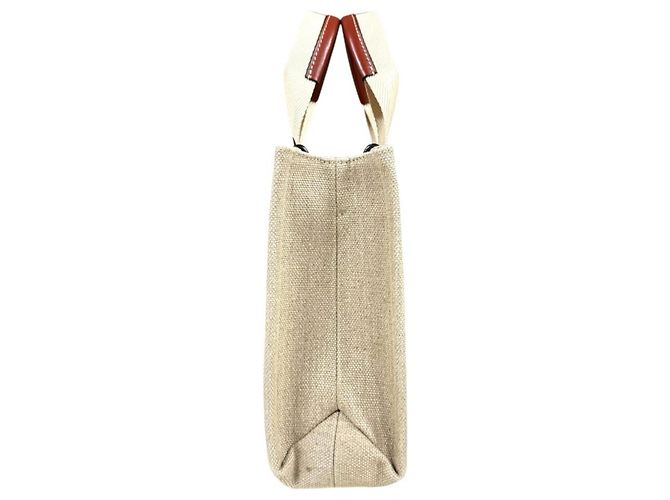 Borsa a spalla Chloé Woody Small Tote Marrone Beige - vista 5