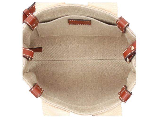 Borsa a spalla Chloé Woody Small Tote Marrone Beige - vista 8