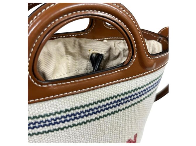 Borsa a secchiello piccola Marni Tropicalia Marrone - vista 9