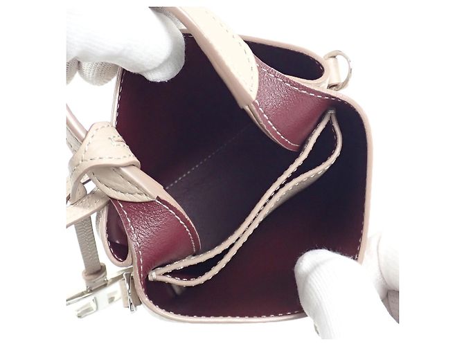 Borsa a tracolla in pelle beige Tod's da donna - vista 10