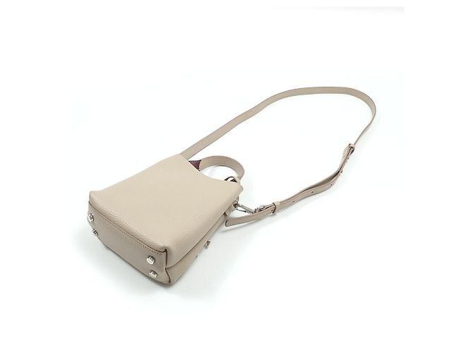 Borsa a tracolla in pelle beige Tod's da donna - vista 3
