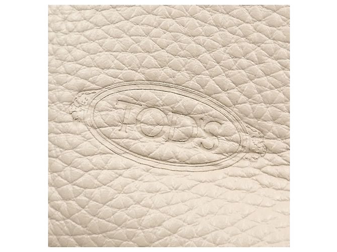 Borsa a tracolla in pelle beige Tod's da donna - vista 4