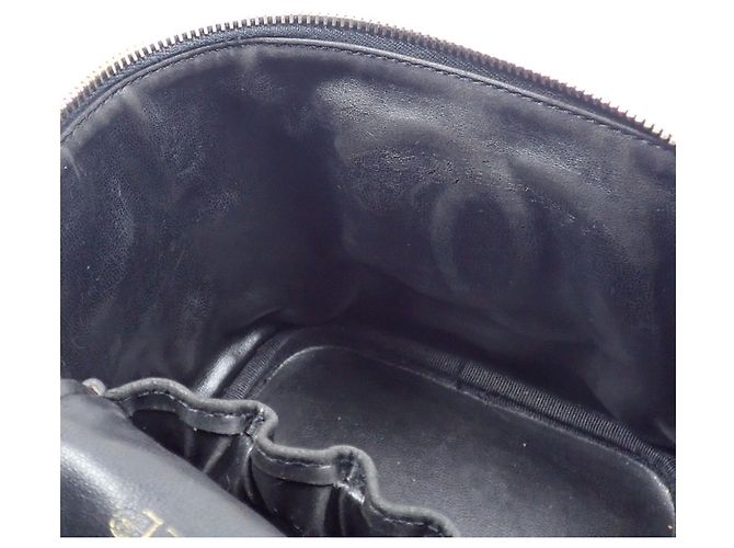 Borsa Vanity Chanel in pelle di vitello martellata nera Nero - vista 11