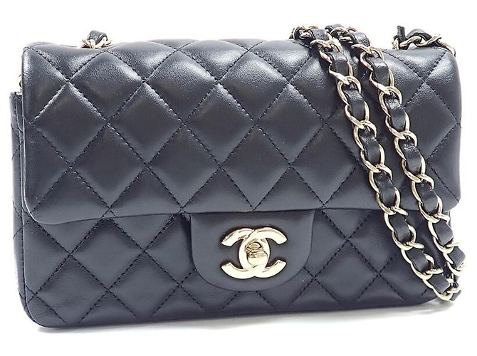Borsa a tracolla Chanel Matelassé in pelle di agnello nera Nero - vista 2