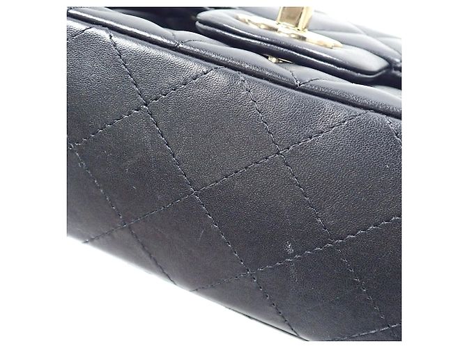 Borsa a tracolla Chanel Matelassé in pelle di agnello nera Nero - vista 5