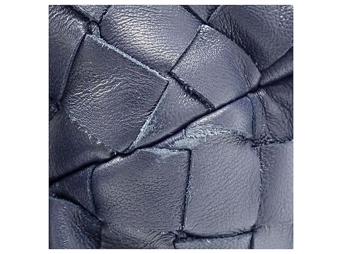 Borsa a tracolla in pelle blu navy da donna Bottega Veneta - vista 4