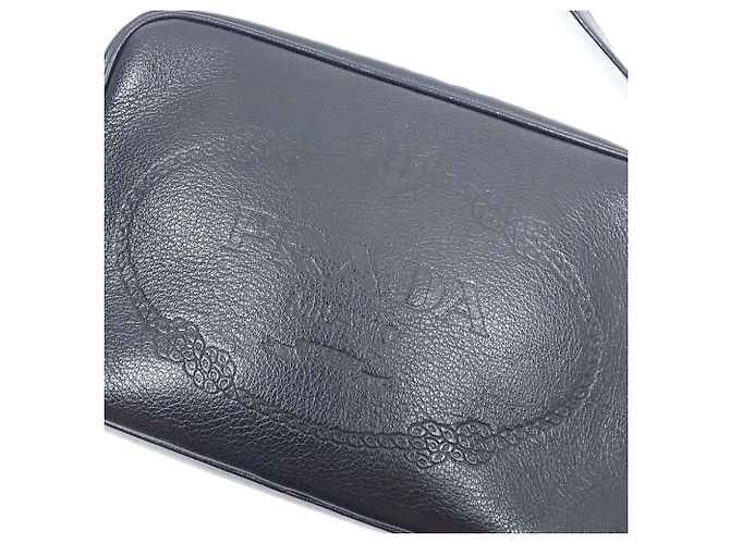Bolso de hombro Prada Nero de piel negra Castaño Negro - vista 4