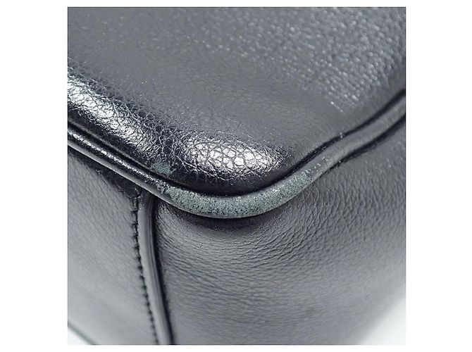 Bolso de hombro Prada Nero de piel negra Castaño Negro - vista 5