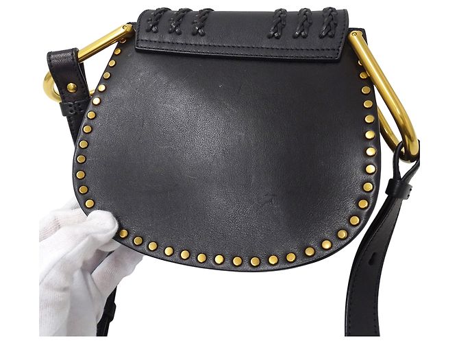 Chloé Hudson Mini-Handtasche aus Leder Schwarz - Ansicht 10