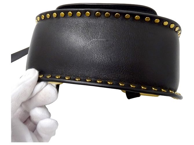 Chloé Hudson Mini-Handtasche aus Leder Schwarz - Ansicht 11