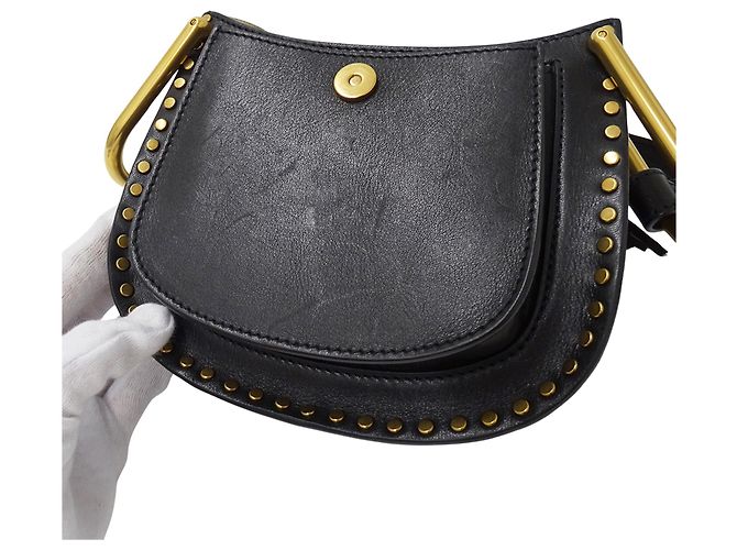 Chloé Hudson Mini-Handtasche aus Leder Schwarz - Ansicht 8