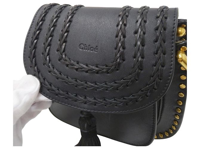 Chloé Hudson Mini-Handtasche aus Leder Schwarz - Ansicht 9
