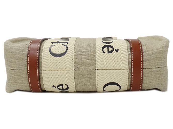 mala Chloé Woody Small Marrom - vista 3