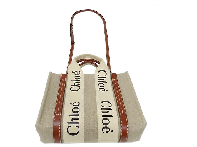 mala Chloé Woody Small Marrom - vista 5