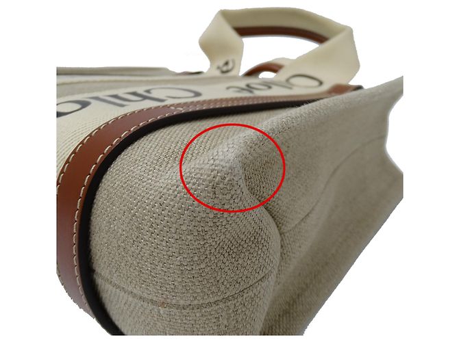 mala Chloé Woody Small Marrom - vista 8