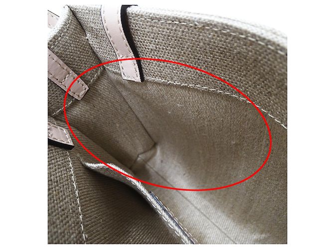 Bolsa de lona Chloé bege rosa - vista 8