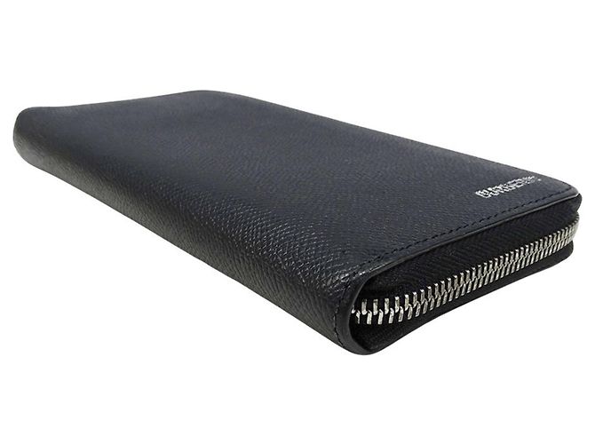 Burberry Black Leather Long Wallet - view 3