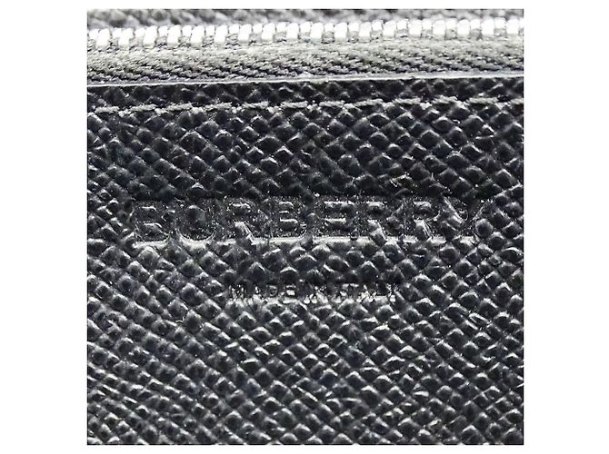 Burberry Black Leather Long Wallet - view 8