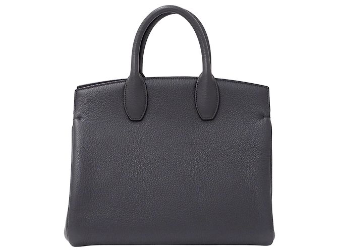 Borsa in pelle grigia Salvatore Ferragamo Marrone - vista 2