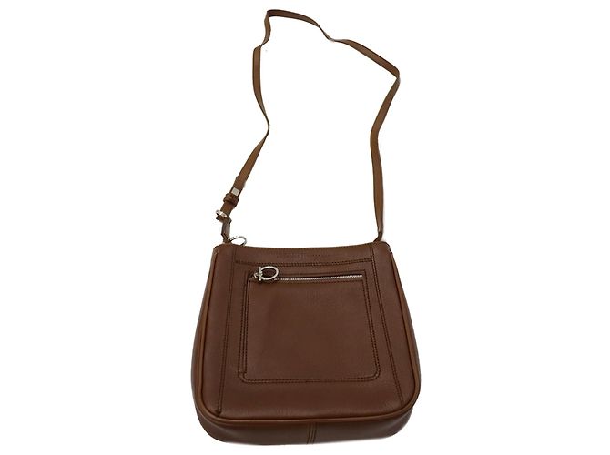 Gancini Borsa a mano in pelle marrone Salvatore Ferragamo - vista 5