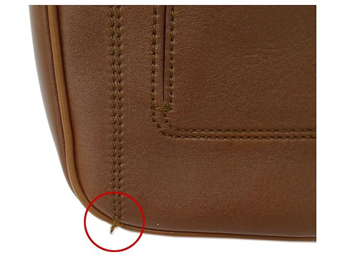 Gancini Borsa a mano in pelle marrone Salvatore Ferragamo - vista 8