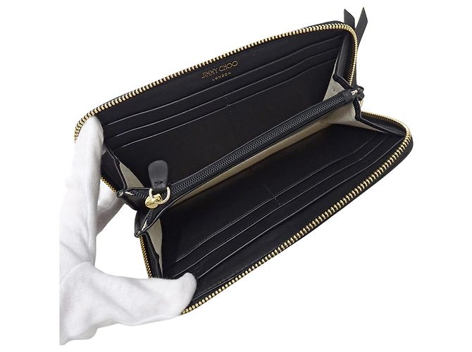 Cartera de piel negra Jimmy Choo Negro - vista 4