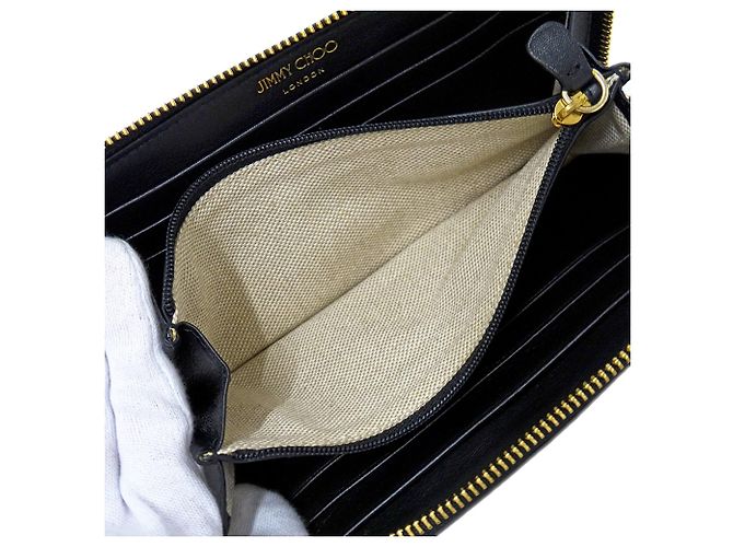 Cartera de piel negra Jimmy Choo Negro - vista 7