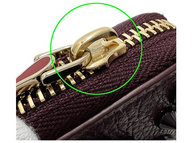 Cartera larga de piel morada Christian Louboutin Púrpura - vista 11