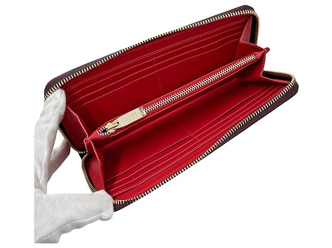 Cartera larga de piel morada Christian Louboutin Púrpura - vista 4