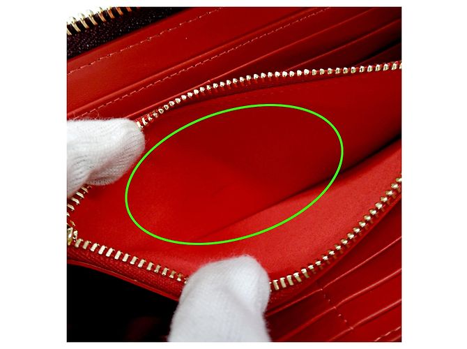 Cartera larga de piel morada Christian Louboutin Púrpura - vista 7