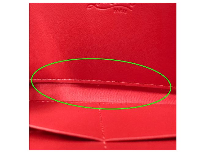 Cartera larga de piel morada Christian Louboutin Púrpura - vista 8