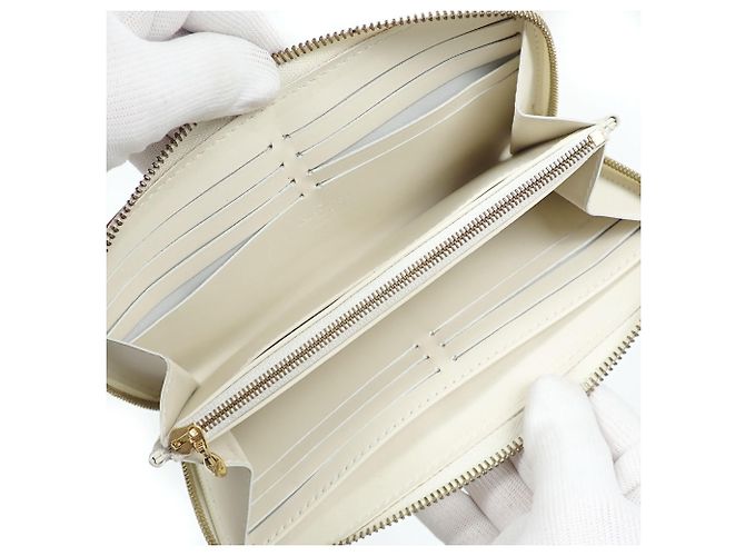 Cartera larga Zippy Louis Vuitton Suhali Blanco - vista 9
