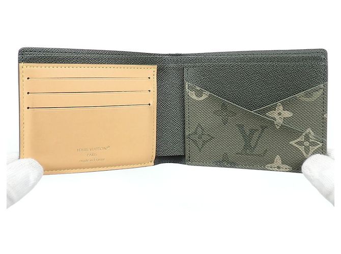 Louis Vuitton Monogram Bi-fold Wallet Khaki - view 8