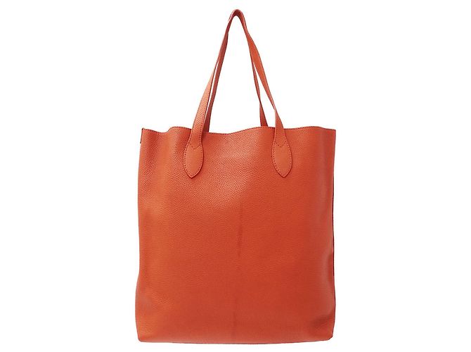 Burberry Handtasche aus orangefarbenem Leder - Ansicht 2