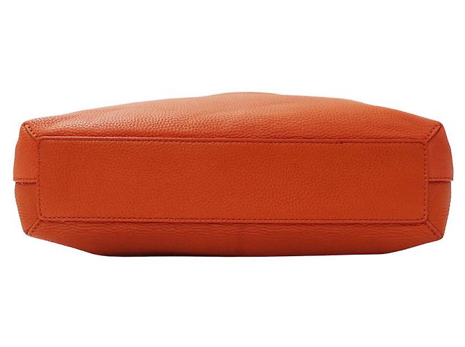 Burberry Handtasche aus orangefarbenem Leder - Ansicht 3