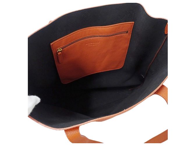 Burberry Handtasche aus orangefarbenem Leder - Ansicht 6