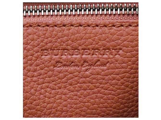 Burberry Handtasche aus orangefarbenem Leder - Ansicht 7