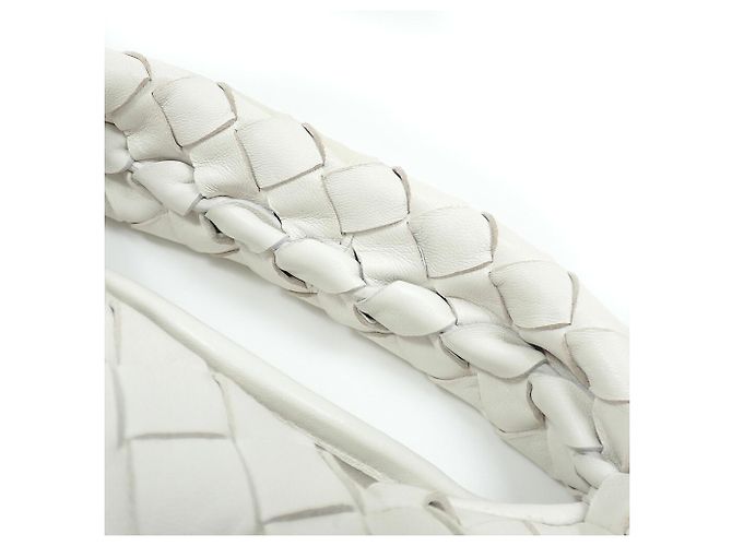 Borsa a tracolla Mini Hop Bottega Veneta Bianco - vista 7